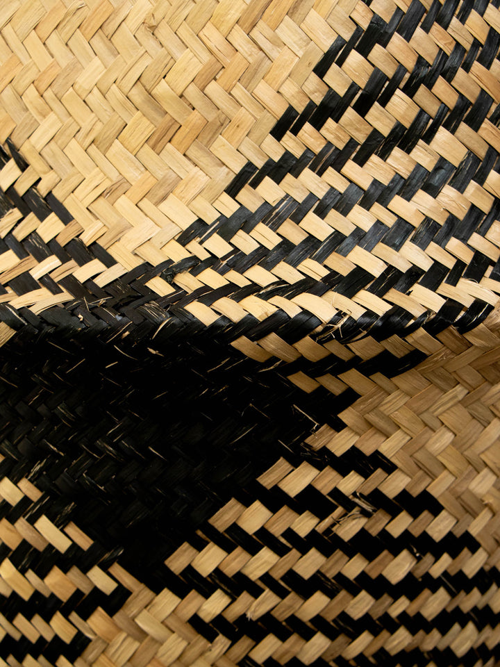Kenia Negro (Canasto de Fibra Natural), L