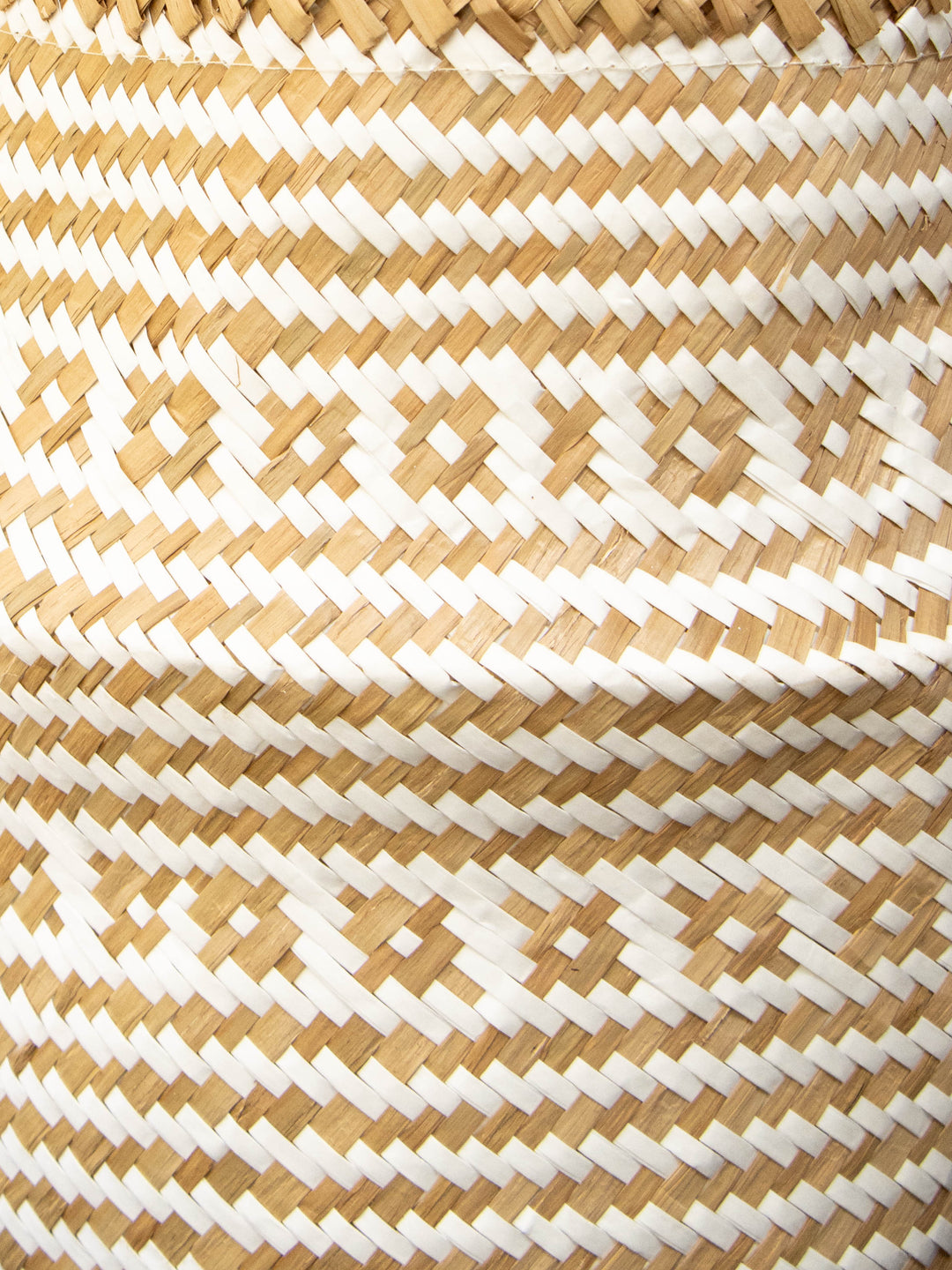 Santorini Blanco (Canasto de Fibra Natural), XL