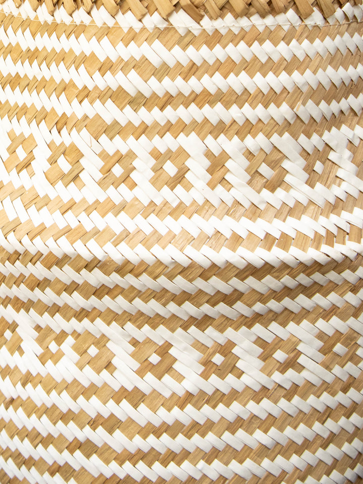 Santorini Blanco (Canasto de Fibra Natural), XL