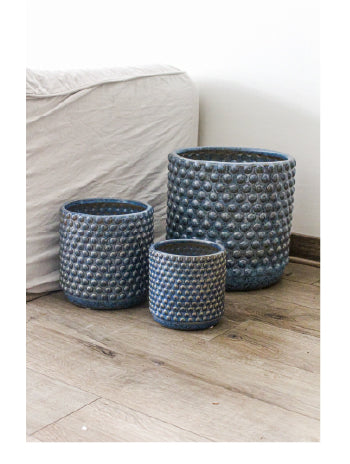 Oslo 27x27 Azul (Porta Macetero Cerámica L)