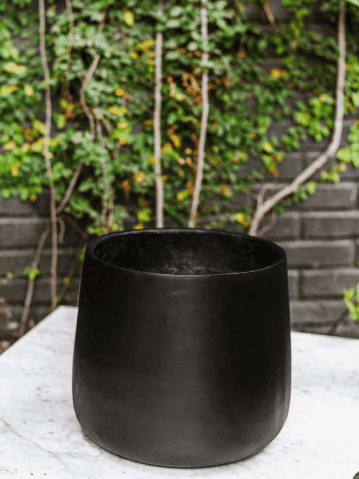 Marruecos 26x24 Negro (Macetero Fibra de Arcilla L)