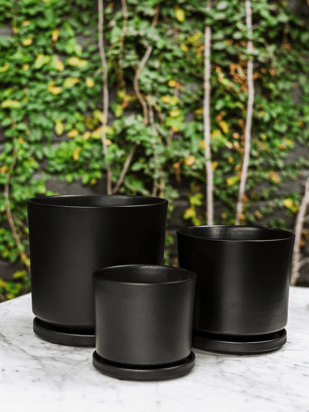 Dinamarca Negro 16" (Macetero cerámica) Plant Me
