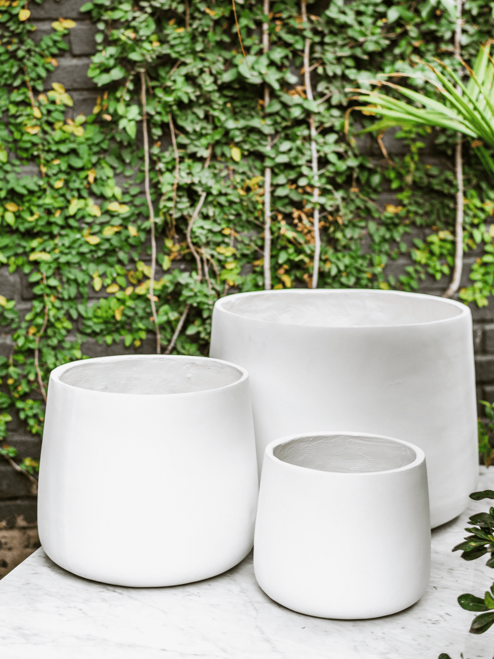 Marruecos 28x23 Blanco (Macetero fiberclay) Plant Me