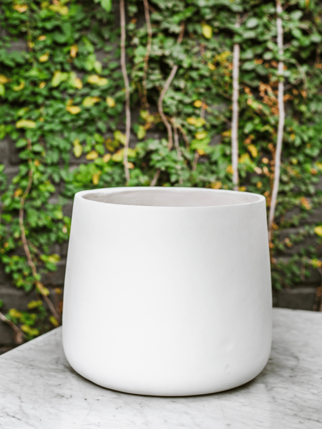 Marruecos 42x35 Blanco (Macetero fiberclay) Plant Me