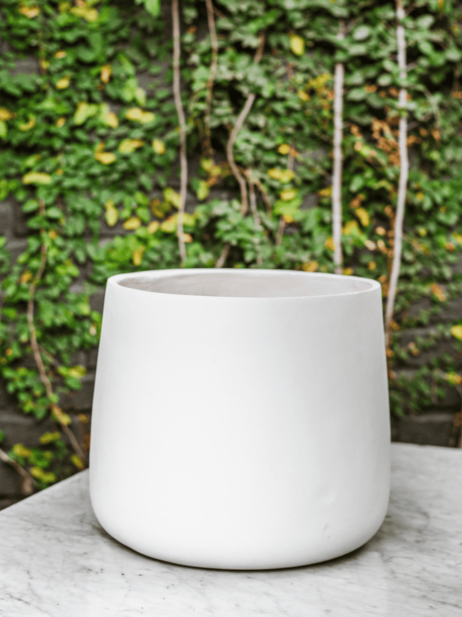 Marruecos 42x35 Blanco (Macetero fiberclay) Plant Me