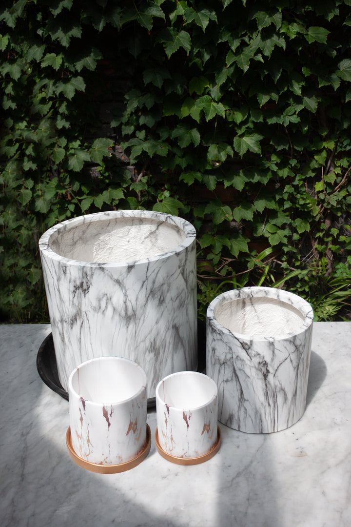 Nórdico Blanco XL (Macetero de Cerámica)