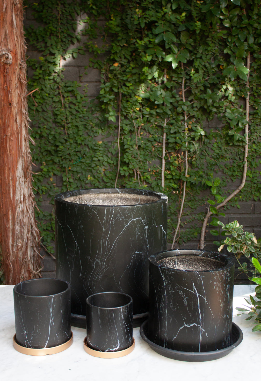 Nórdico Negro XL (Macetero de Cerámica)