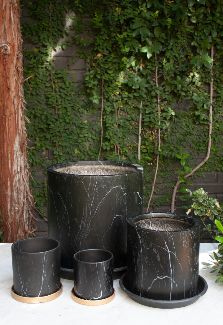 Nórdico Negro XL (Macetero de Cerámica)