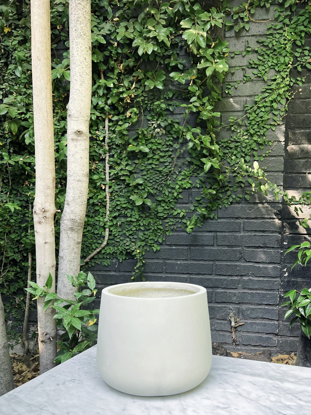 Marruecos 26x24 Gris (Macetero Fibra de Arcilla L)