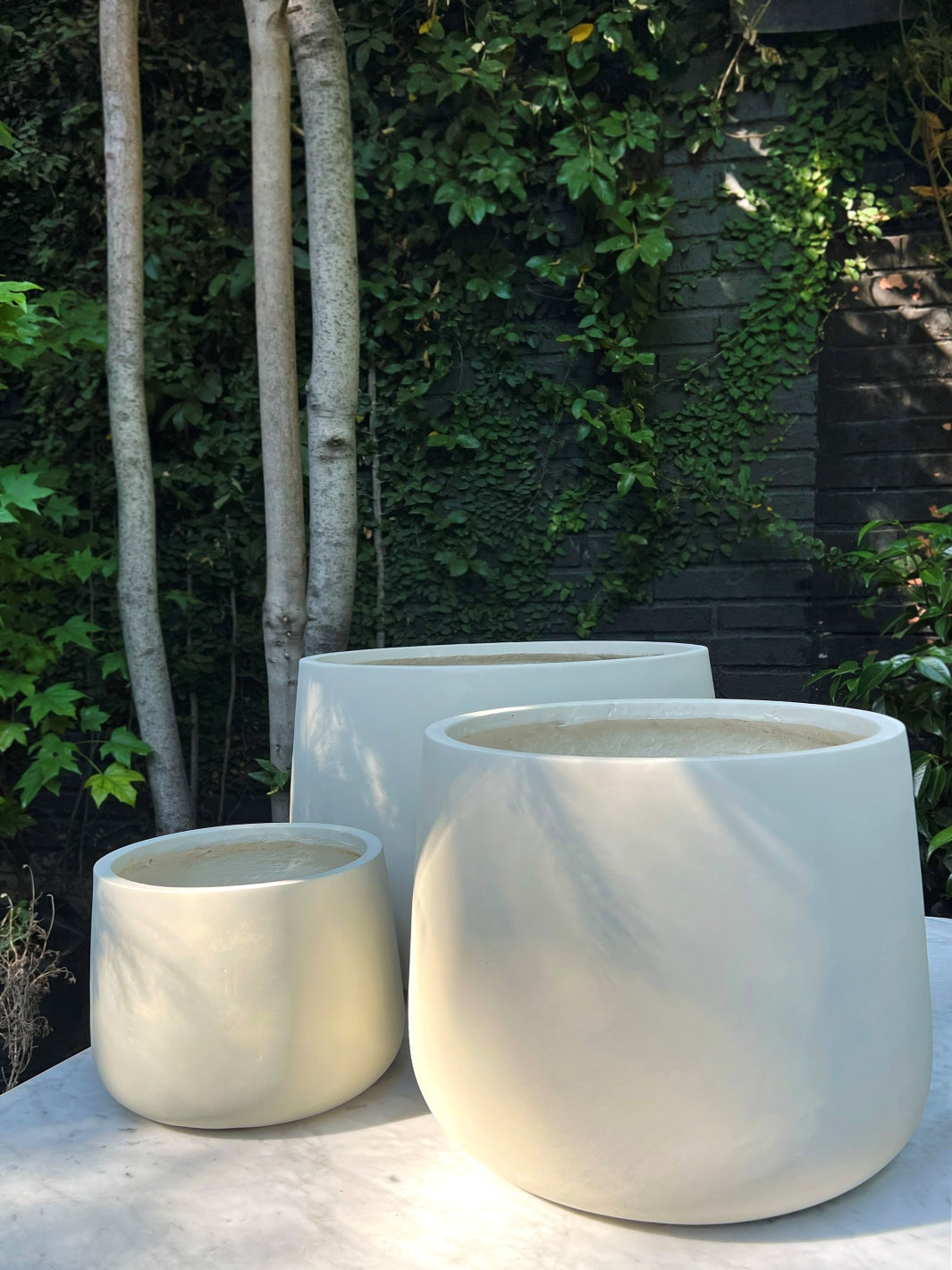 Marruecos 26x24 Gris (Macetero Fibra de Arcilla L)