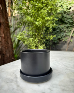 Zurich Negro XS (Macetero de Ceramica)