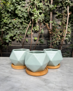 Pack 3 Seul Celestes (Macetero de Ceramica)