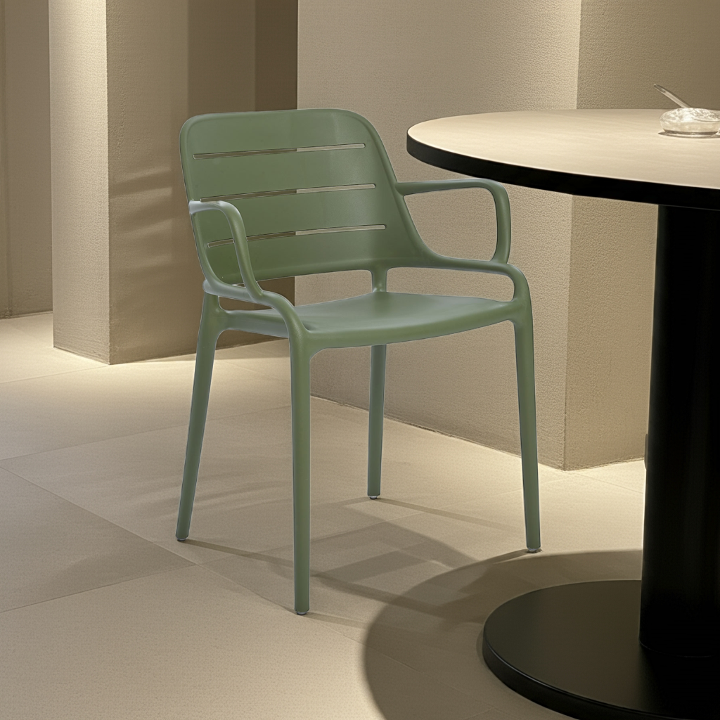 Silla Zonda Plástico Verde 52X60X82 cm