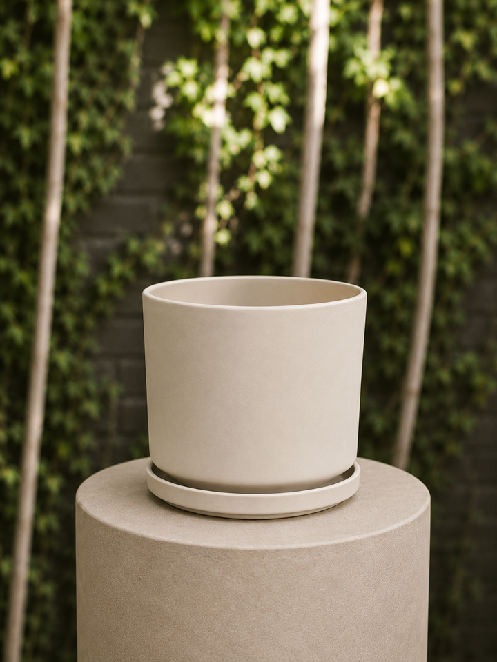 Dinamarca L Gris (Macetero Porcelana 24x23  )