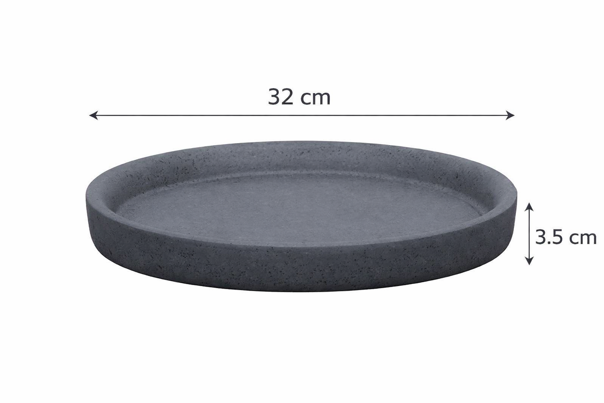Plato Grafito Mate 32 cm