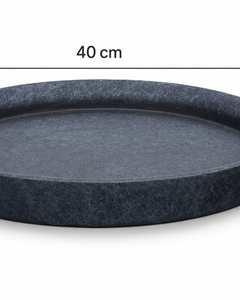 Plato Grafito Texturizado 40 cm