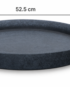 Plato Grafito Texturizado 52 cm