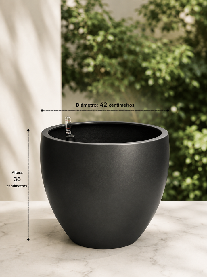 Inca Negro XL (Macetero Autorregante 42x36)