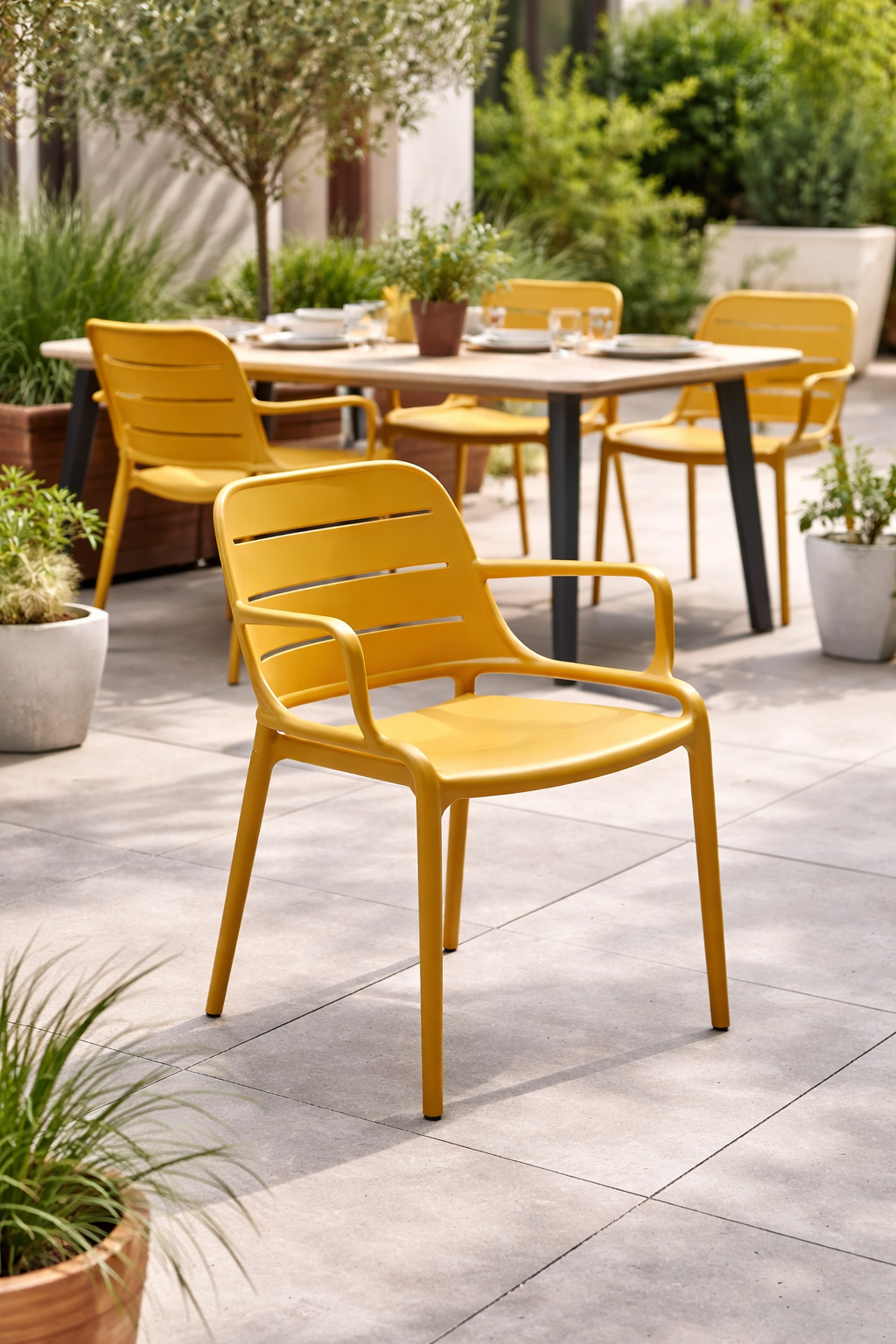 Silla Zonda Mostaza 52X60X82 cm