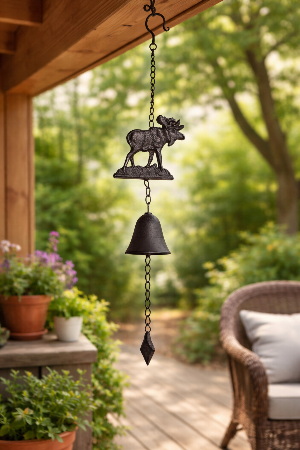 Campana Decorativa Figura de Alce
