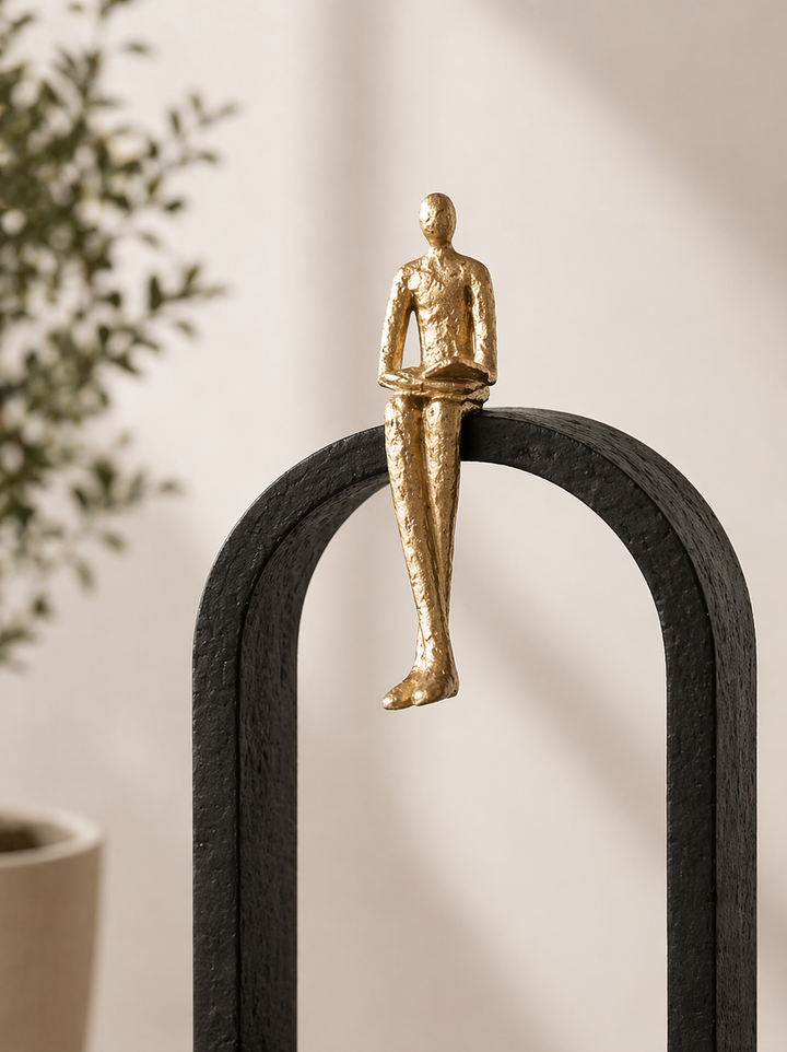 Escultura Hombre en el Arco 18x11x44 cm