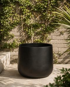 Marruecos 50x40 Negro (Macetero Fibra de Arcilla XXL)
