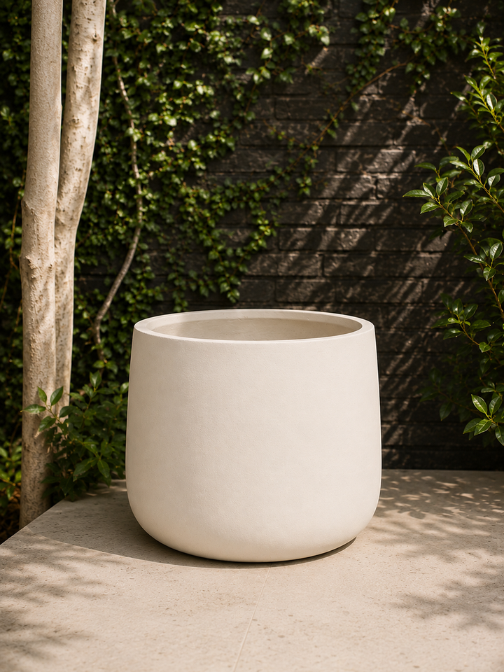 Marruecos 50x40 Gris (Macetero Fibra de Arcilla XXL)