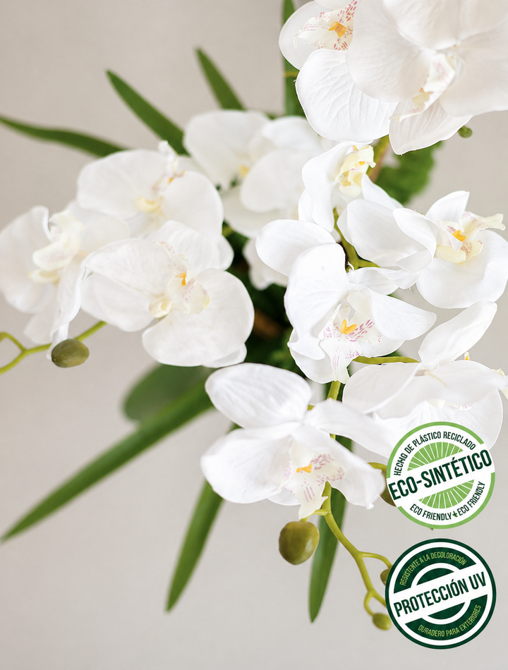 Orquidea Blanca 60 cm (Eco Sintetica)
