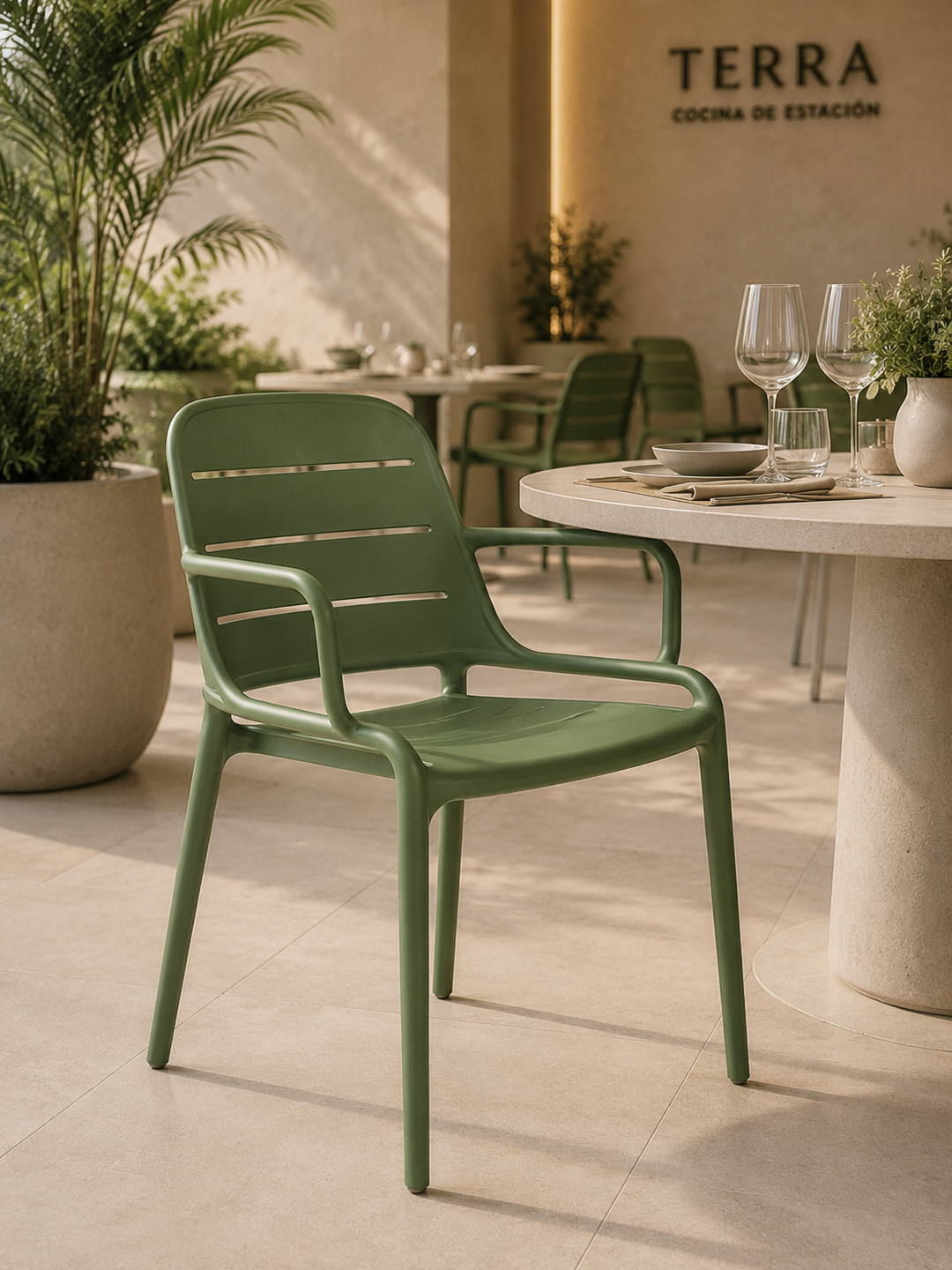 Silla Zonda Verde 52X60X82 cm