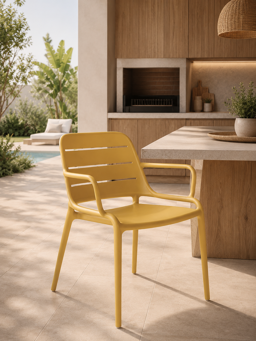 Silla Zonda Mostaza 52X60X82 cm