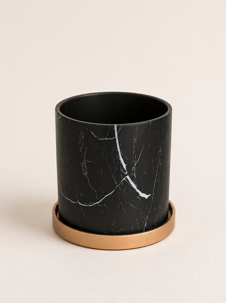 Nórdico Negro M (Macetero de Ceramica)