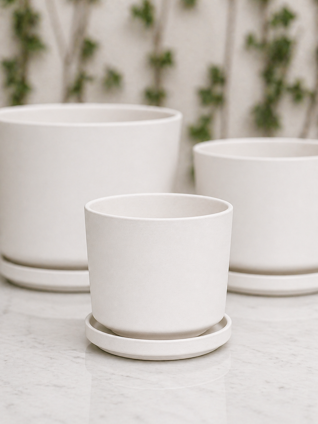 Dinamarca 19x18 Blanco (Macetero Porcelana M)
