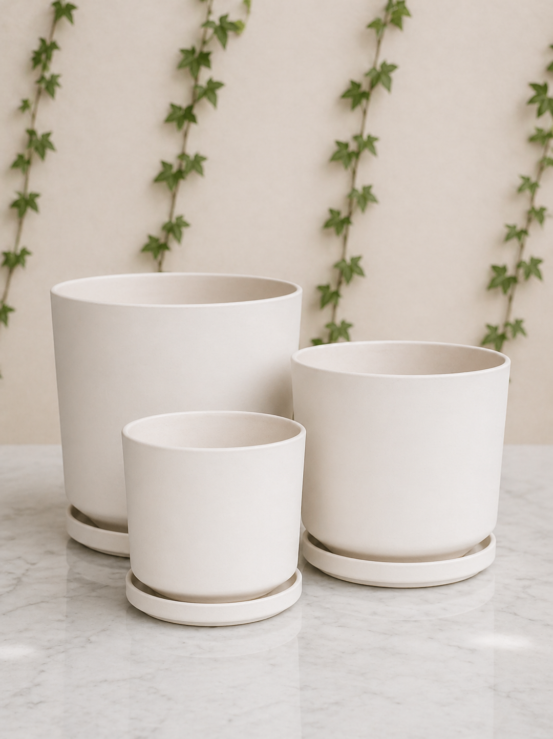 Dinamarca 16x14 Blanco (Macetero Porcelana S)