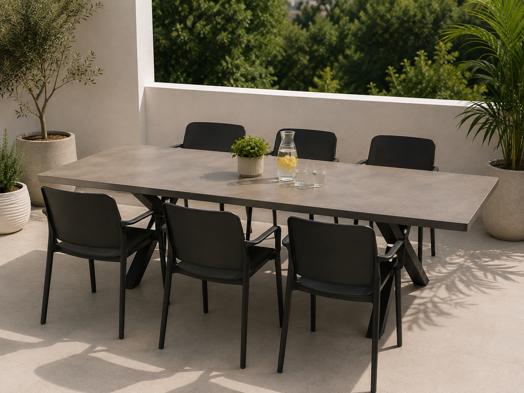 Pack de 6 Sillas Palermo Negra 55x55x83 CM