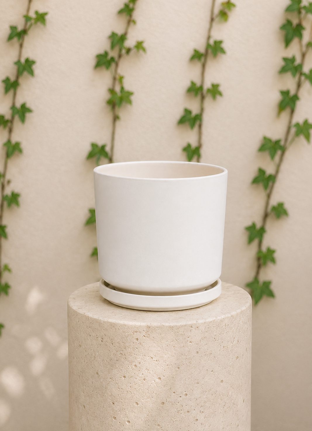 Dinamarca Blanco S (Macetero Porcelana 16x14)