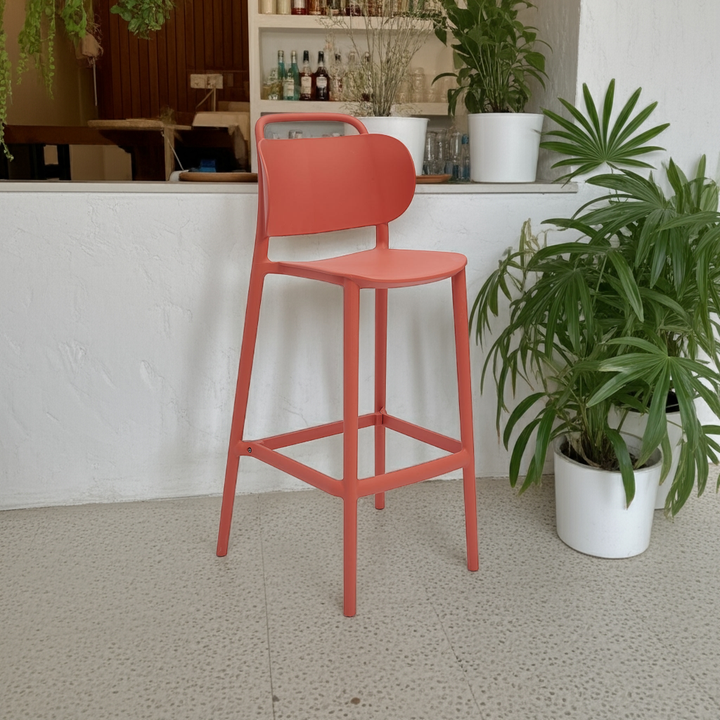 Taburete Nivora Naranjo 51X52X118 cm