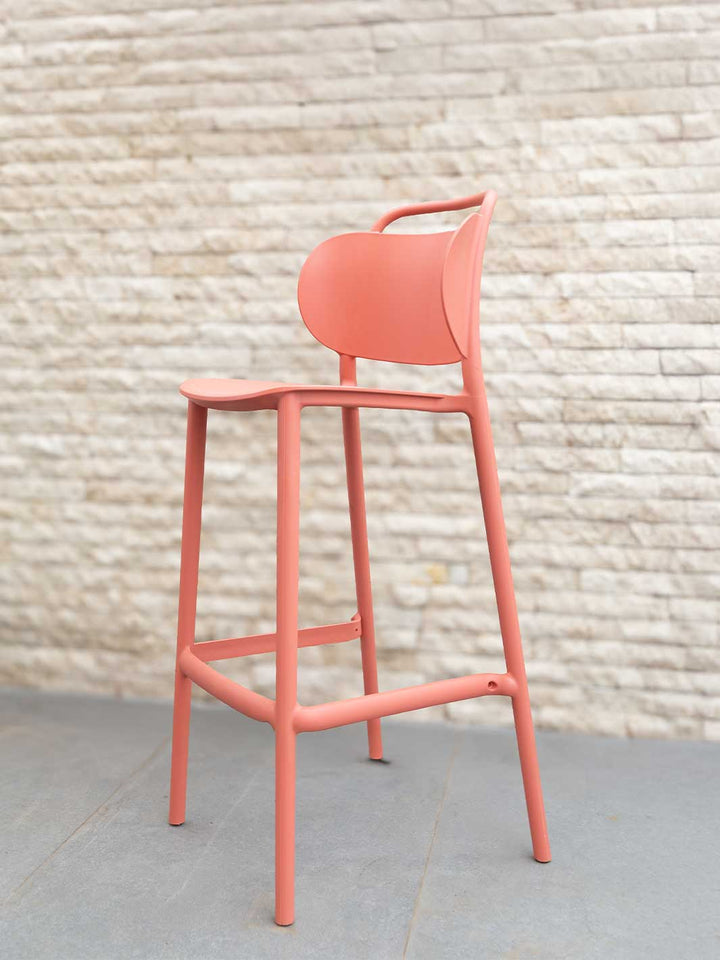 Taburete Nivora Naranjo 51X52X118 cm