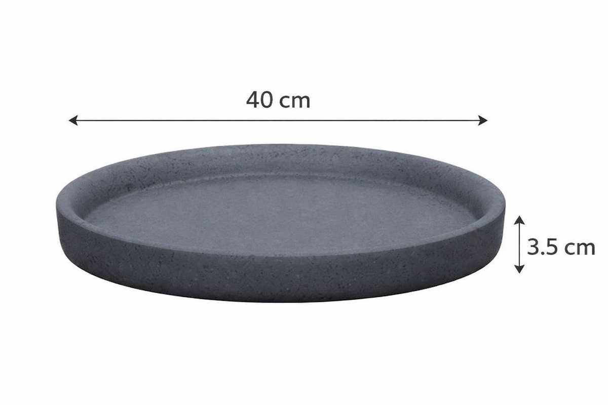 Plato Grafito Mate 40 cm