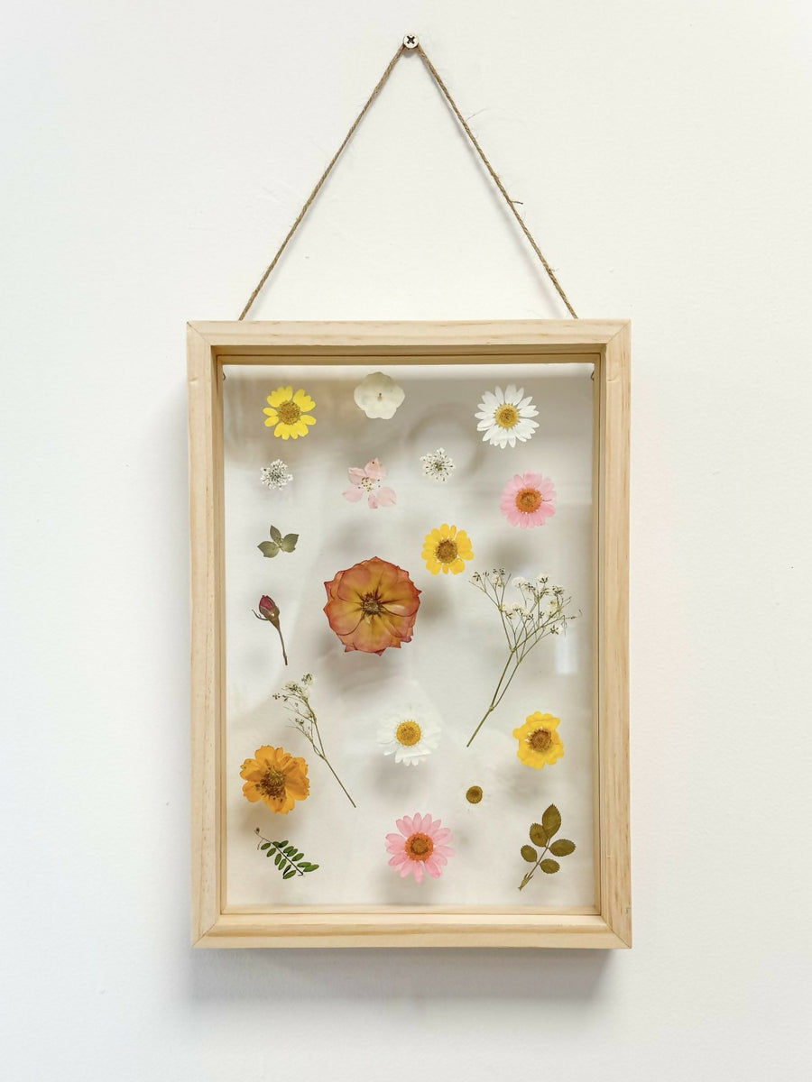 cuadro dde flores prensadas dule