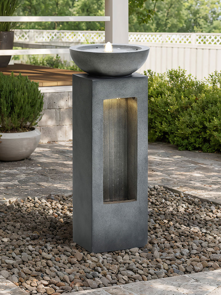 Fuente de Agua Zen con Vela 40X40X101 cm