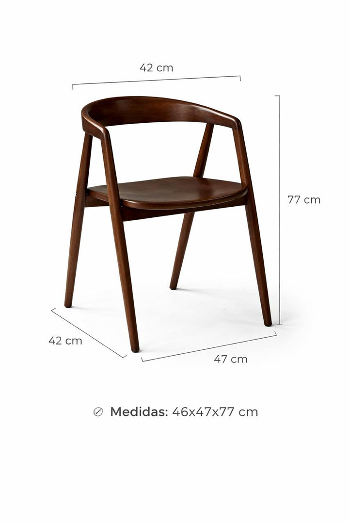 Silla Alizé Madera 42x47x77 cm