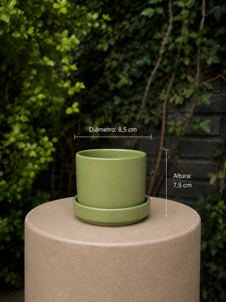 Zurich Verde XS (Macetero de Ceramica)