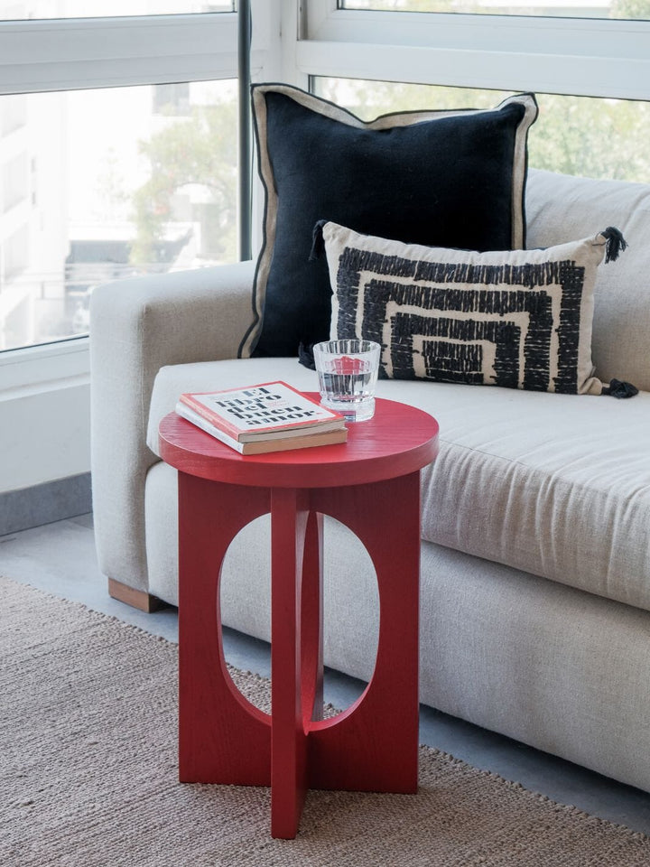 Mesa Lateral Hamburgo Roja