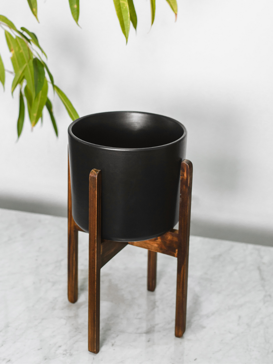Danés Negro (Porta Macetero de Ceramica) PlantMe Chile 