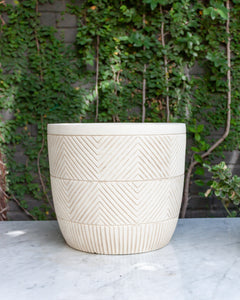 Tanta 40x35 Blanco (Macetero Fibra de Arcilla XL)