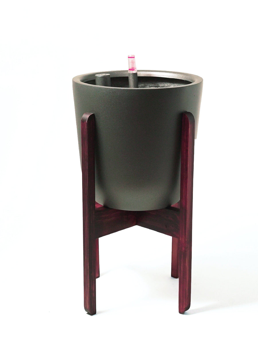 Chono Grafito (Autorregante L) interior PlantMe Chile Grafito y Pedestal 